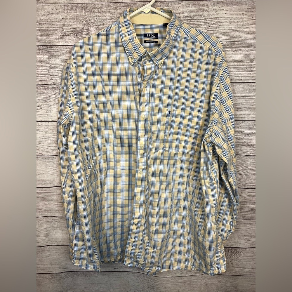 Izod Men’s Long Sleeve Button Up Shirt Size‎ XXL